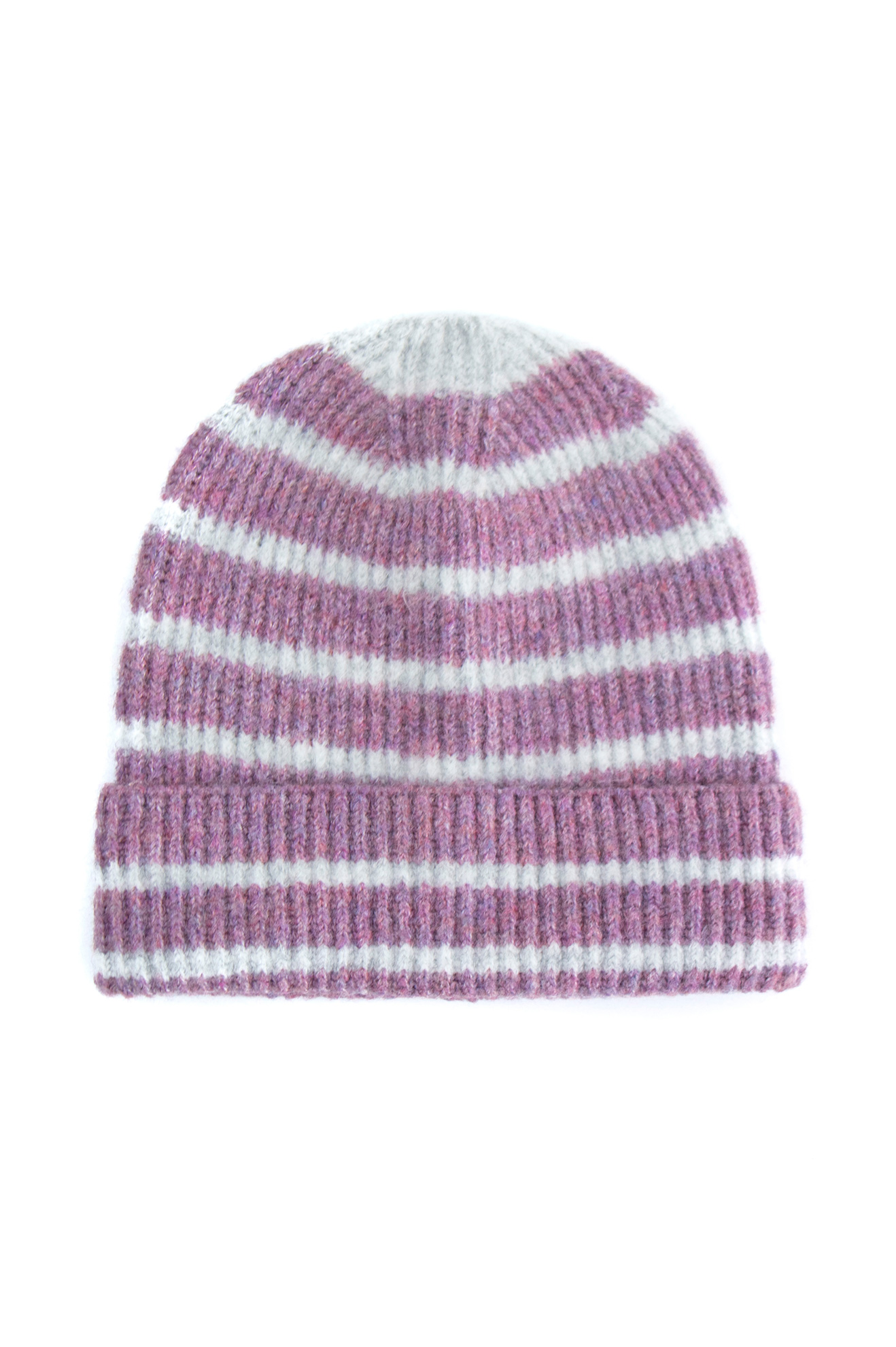 Stripe Knitted Beanie Hat