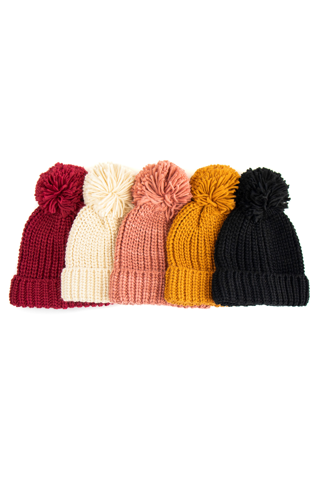 Pompom Beanie Hat