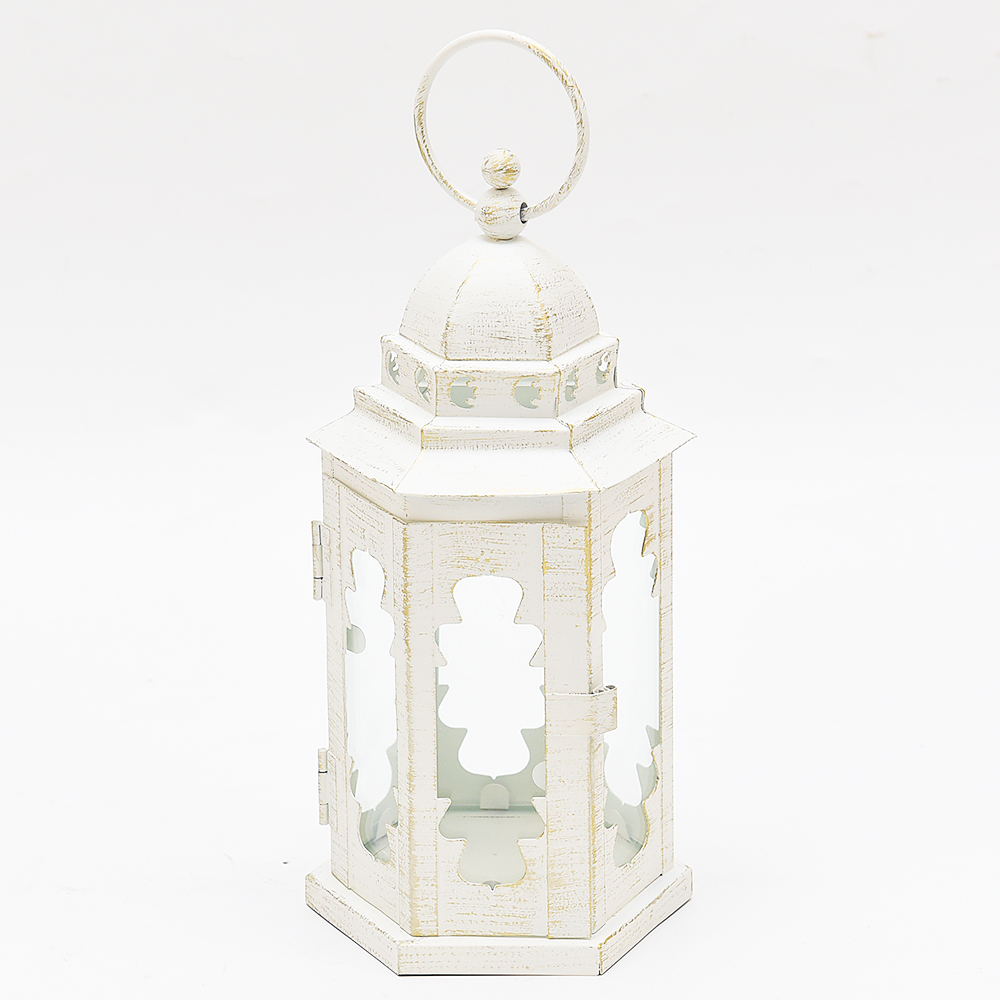 Metal lantern.
