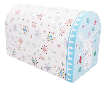 Christmas reindeer's mailbox shaped gift box