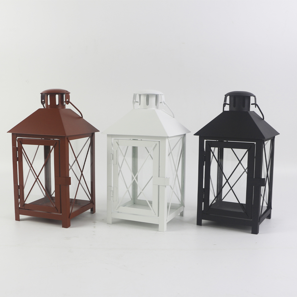 Metal lantern.