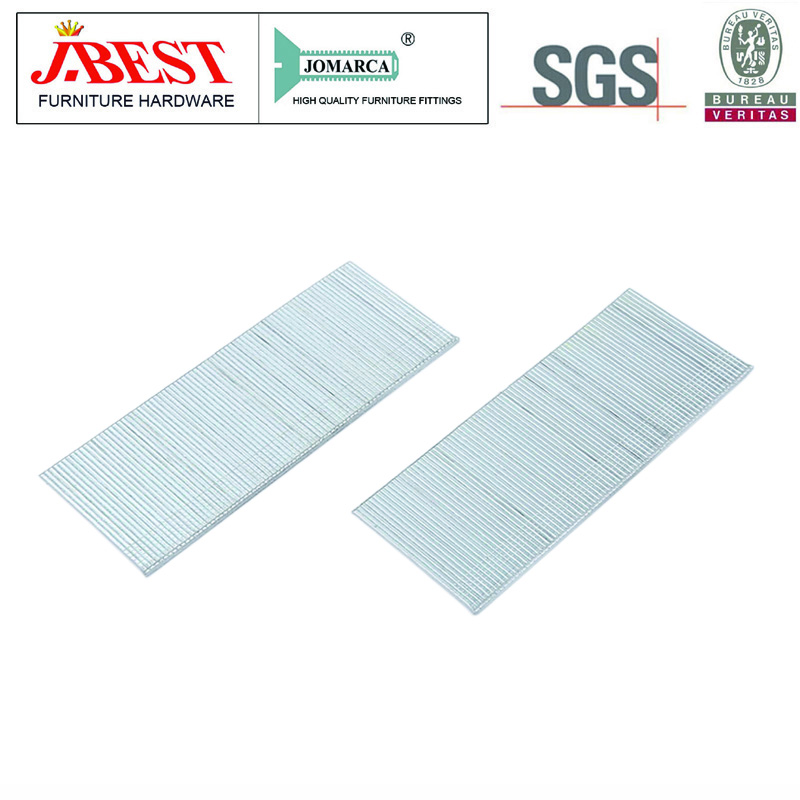Zinc Plated Brad Nails for Molding Cabinetry Building Assembly