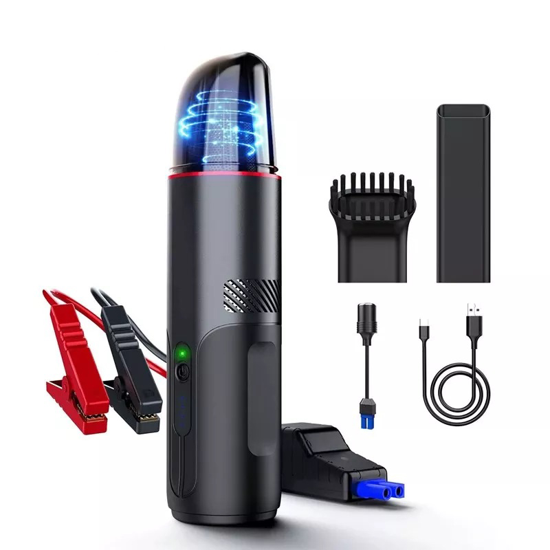 10000mAh Car Jump Starter Portable Power Bank Phone Charger Handheld Car Vacuum Cleaner