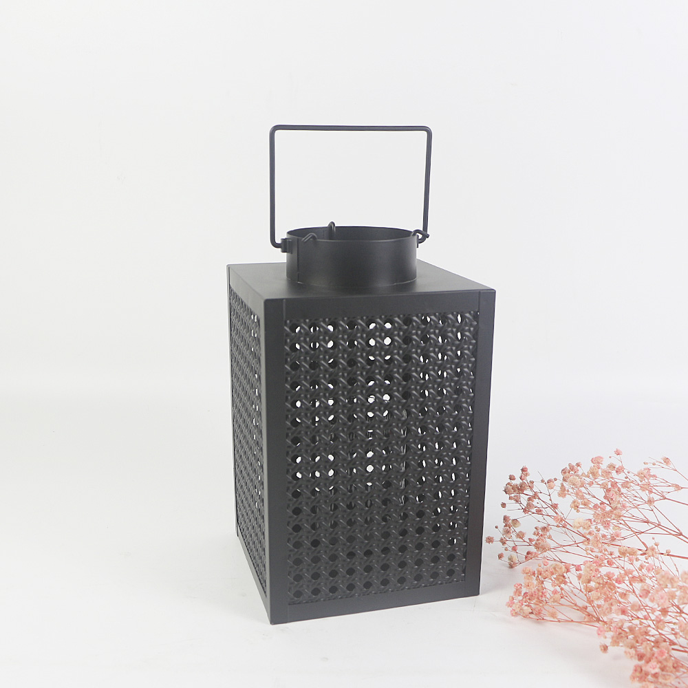 Metal lantern.