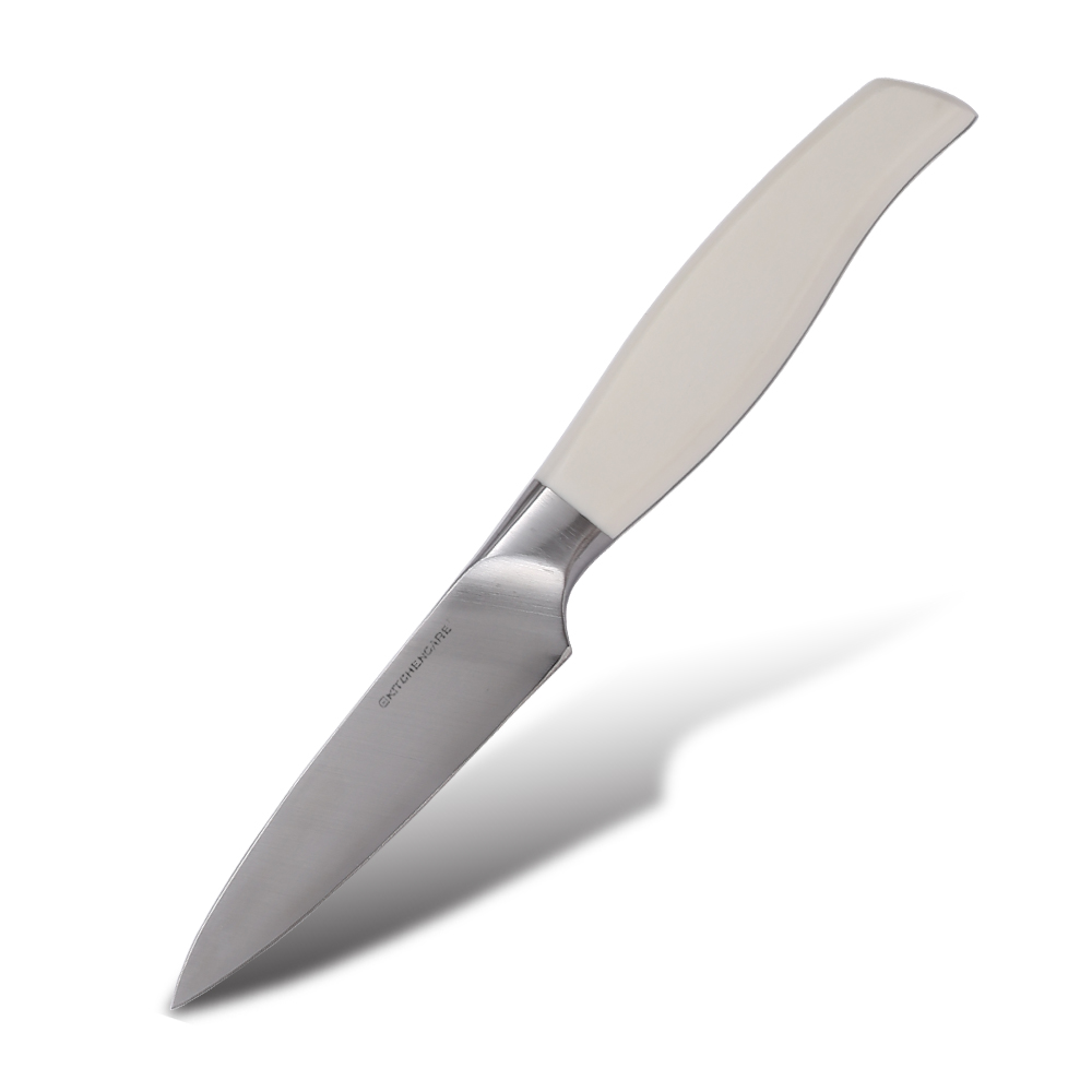 Hip-home stainless steel kitchen fruit knife ABS handle white kitchen paring knives