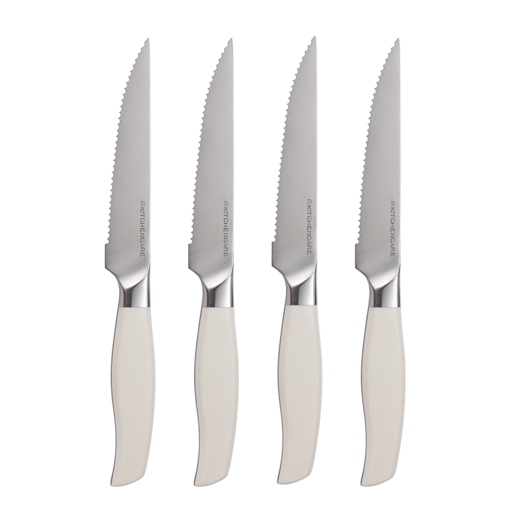Hip-home stainless steel kitchen serrated knife Japanese 4pcs steak knife set
