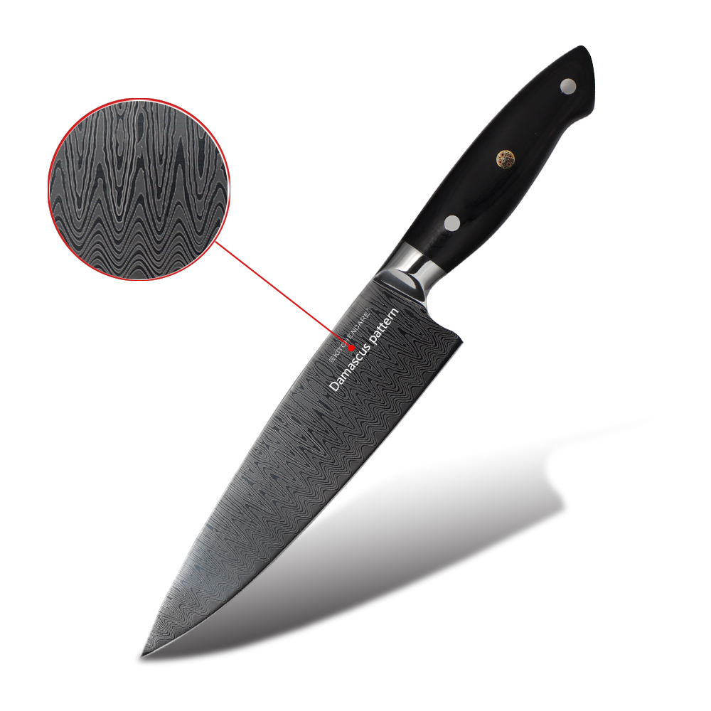 Hip-home new release stainless steel kitchen meat knife pakka wood handle kitchen chef knives