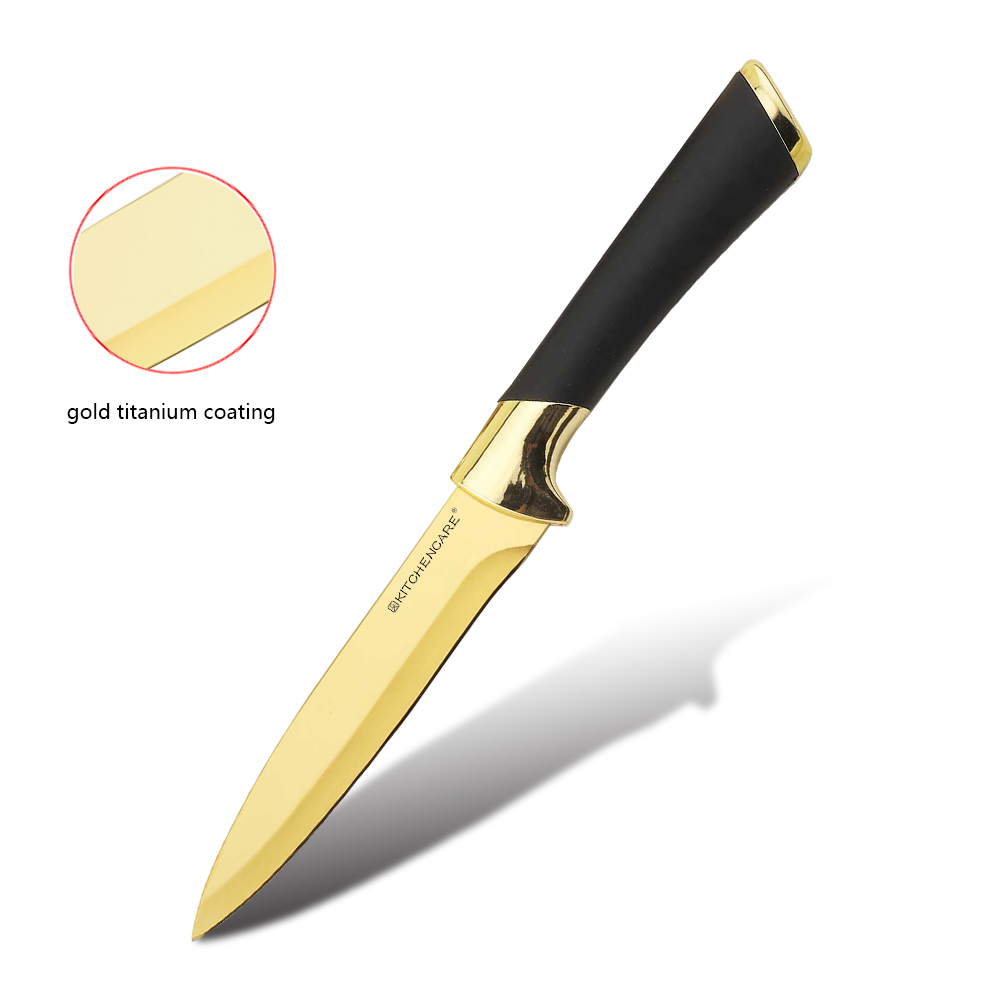 Hip-home hot selling kitchen fruit knife gold kitchen utility knives