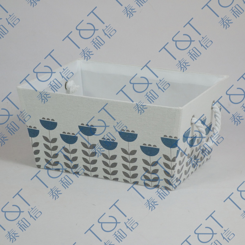 Stackable rect fabric box