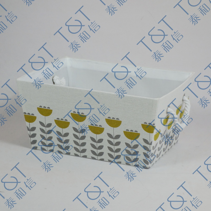Stackable rect fabric box