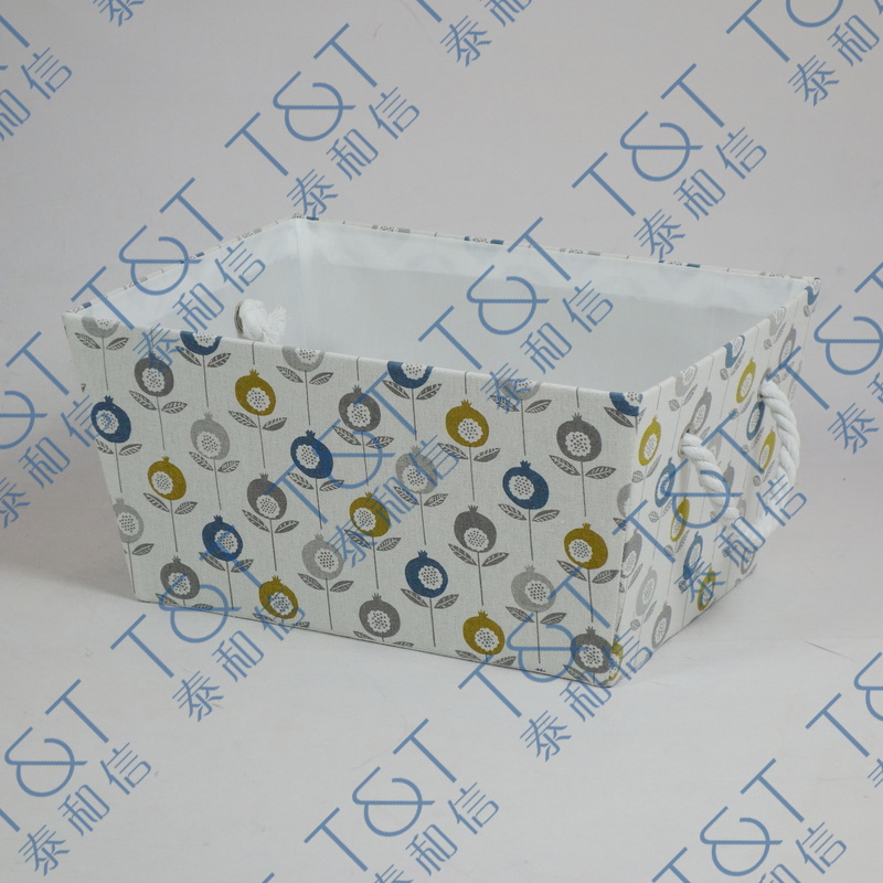 Stackable rect fabric box