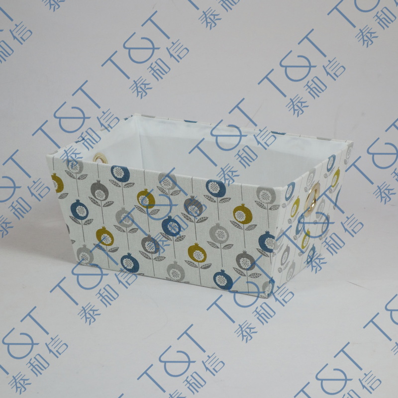 Stackable rect fabric box