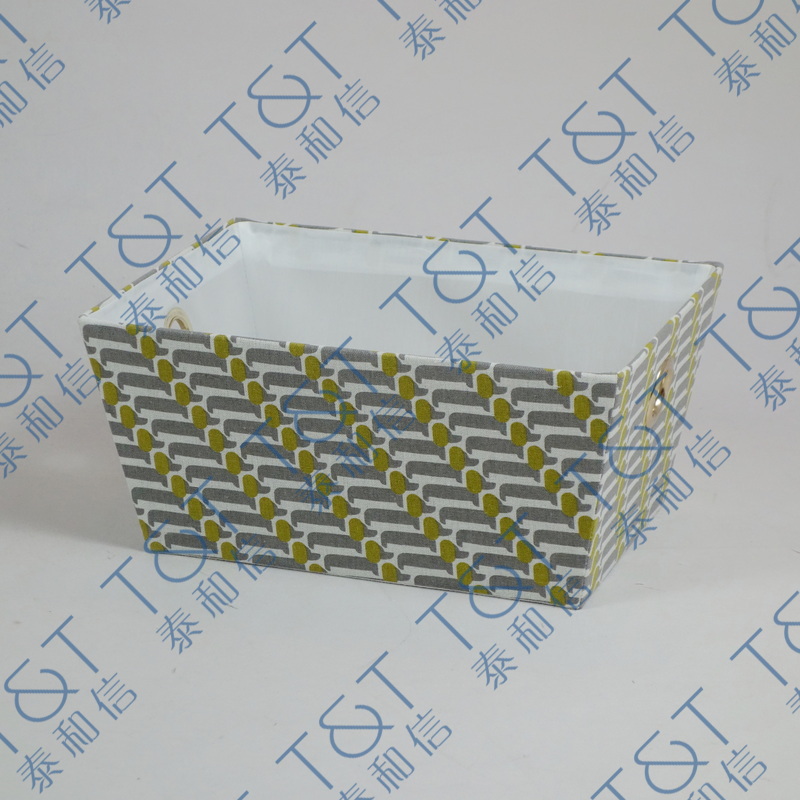Stackable rect fabric box