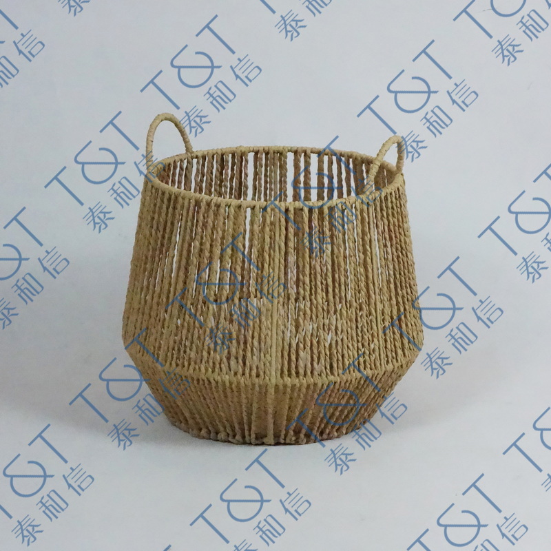 Paper rope storage basket