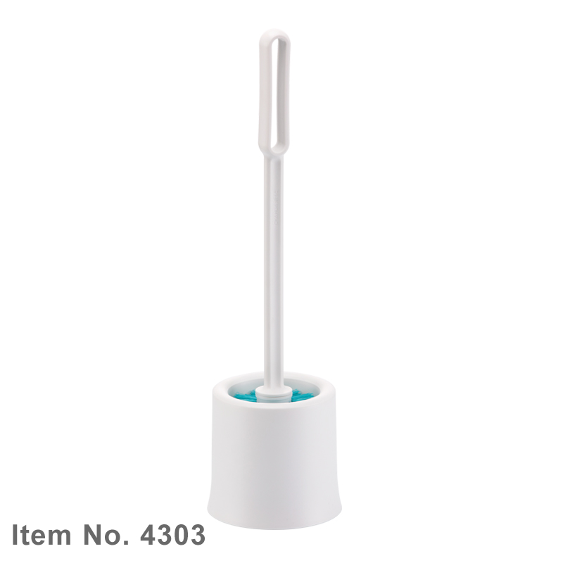PP plastic toilet brush and caddy toilet bowl brush and holder