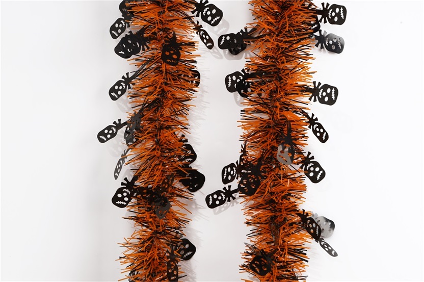 Halloween Decorations Shiny Hanging PET Tinsel Garland
