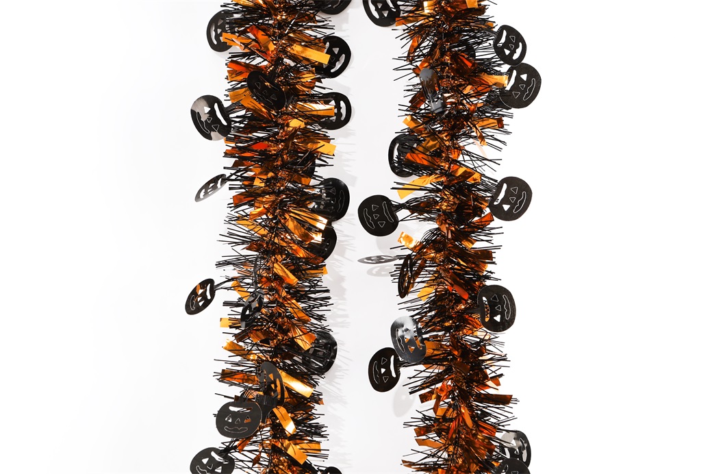 Halloween Decorations Shiny Hanging PET Tinsel Garland