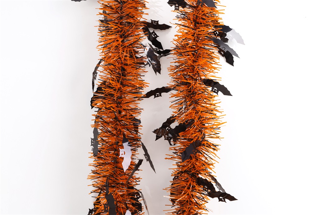 Halloween Decorations Shiny Hanging PET Tinsel Garland