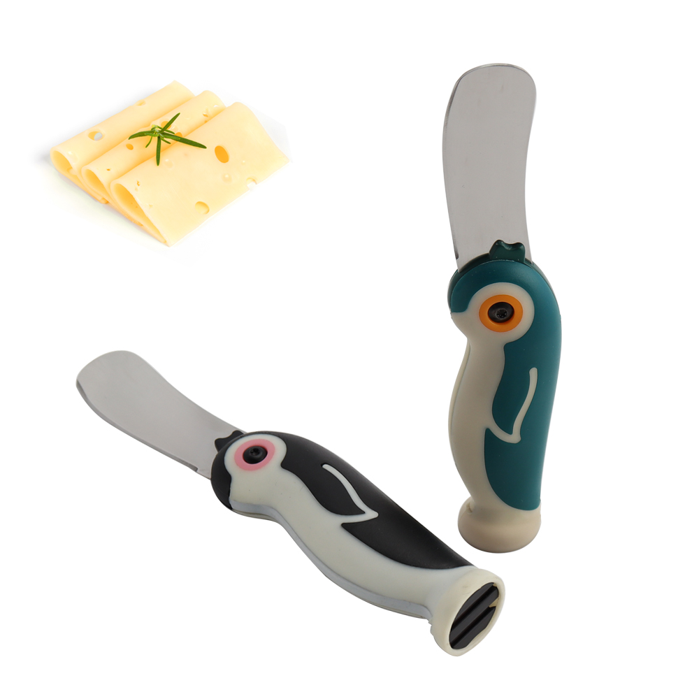 Hip-home hot selling kitchen cheese spreader 2pcs cheese knives set