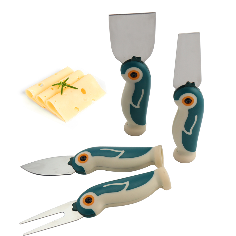 Hip-home hot selling kitchen cheese spreader fork 4pcs cheese knives set