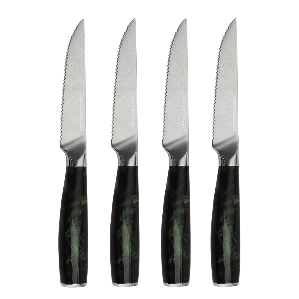 Hip-home stainless steel kitchen 4pcs steak knives set professional kitchen knives