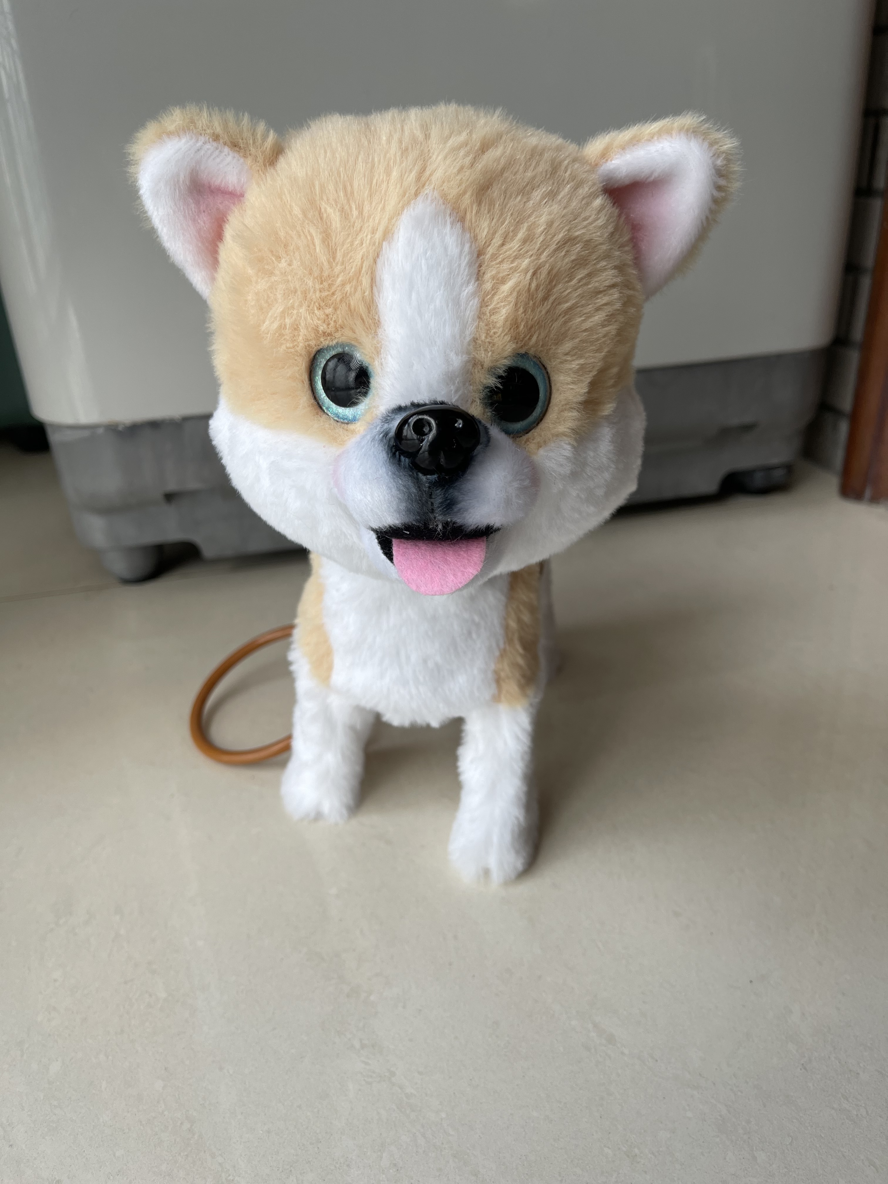 Plush electric toy dog