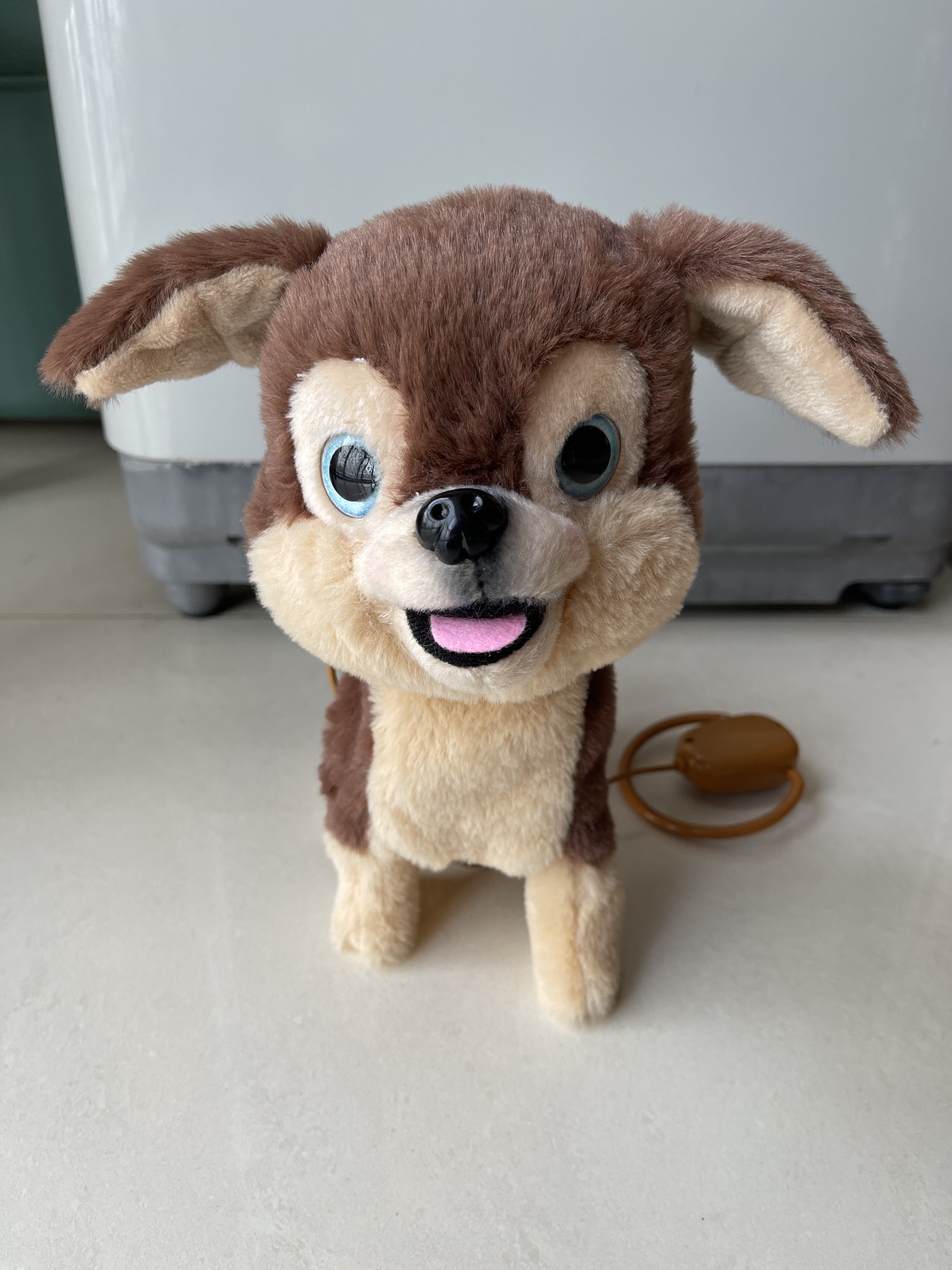 Plush electric toy dog