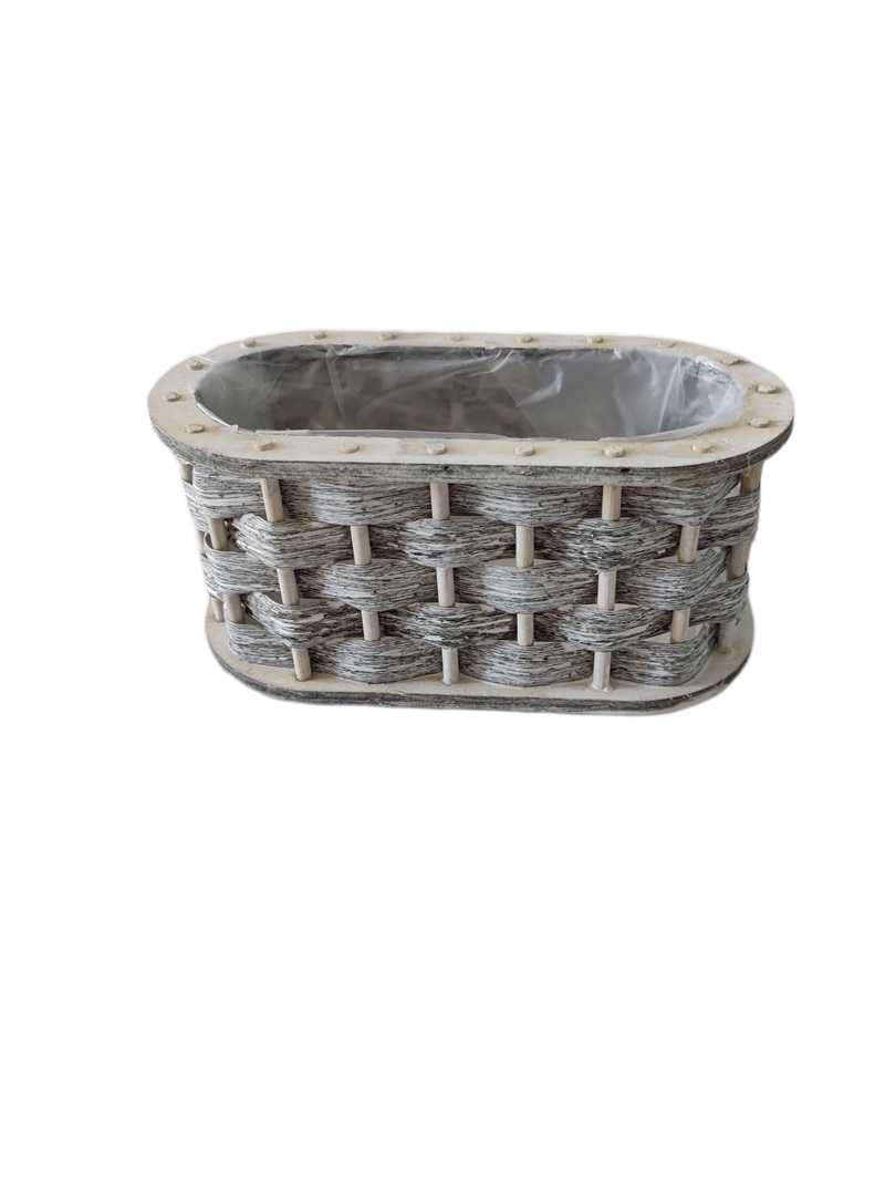 Gardening basket, wicker basket, straw basket, straw flowerpot, garden flowerpot, flower basket
