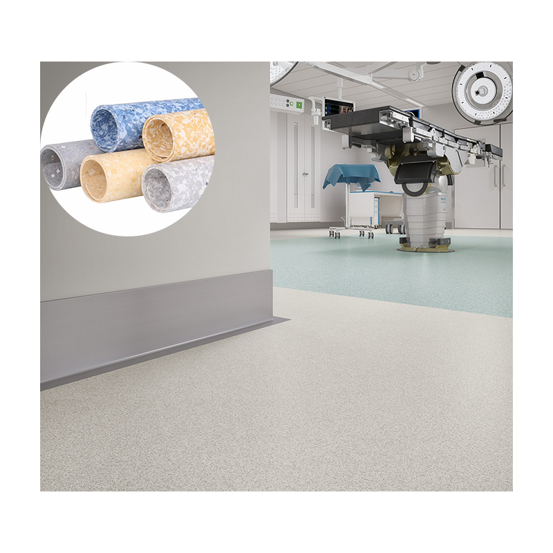 Pvc vinyl homogeneous hospital plastic flooring