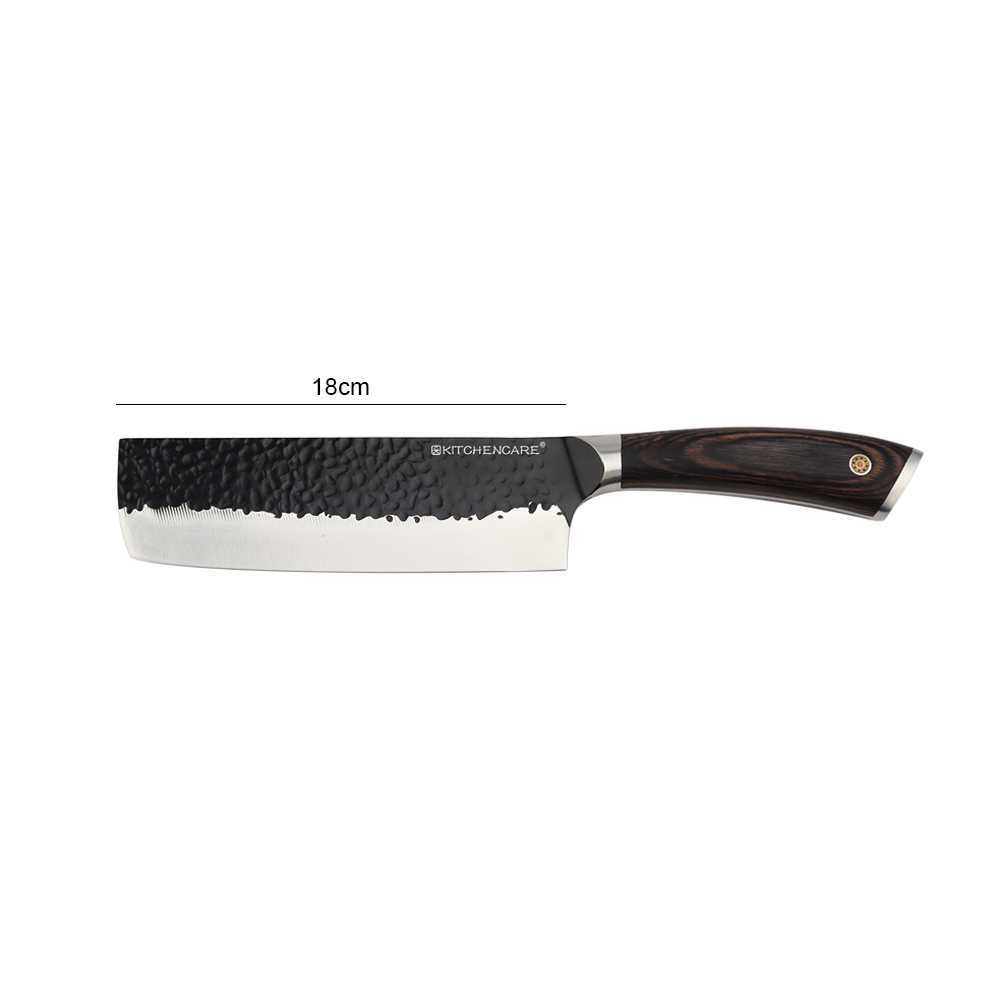 Hip-home stainless steel kitchen meat knife black hammer professional kitchen nakiri knives
