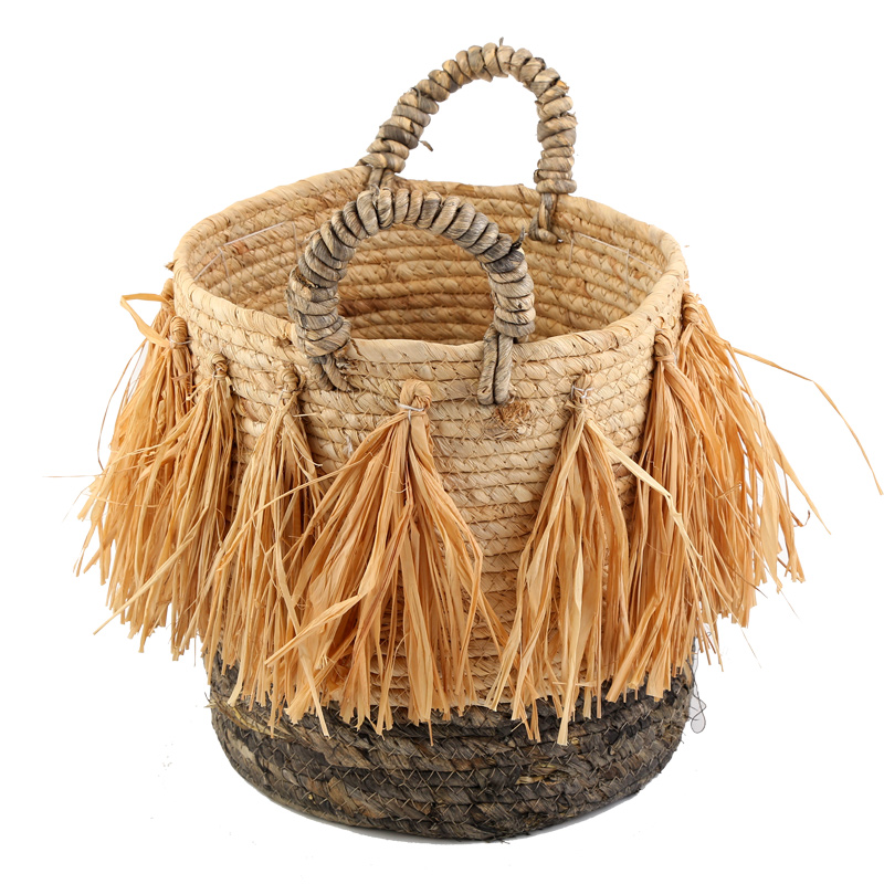 jinliu natural material storage basket storage bins woven basket