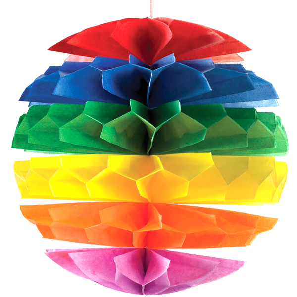Wholesale colorful honeycomb, paper holiday decoration party supplies