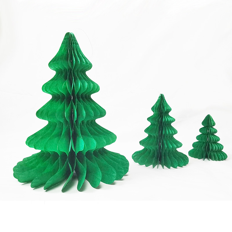 Fashion Paper Christmas Tree Decorations Paper Honeycomb Ornament