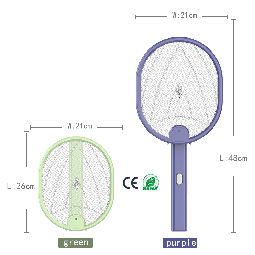 Rotatable 2 in 1 Electric Mosquito Swatter