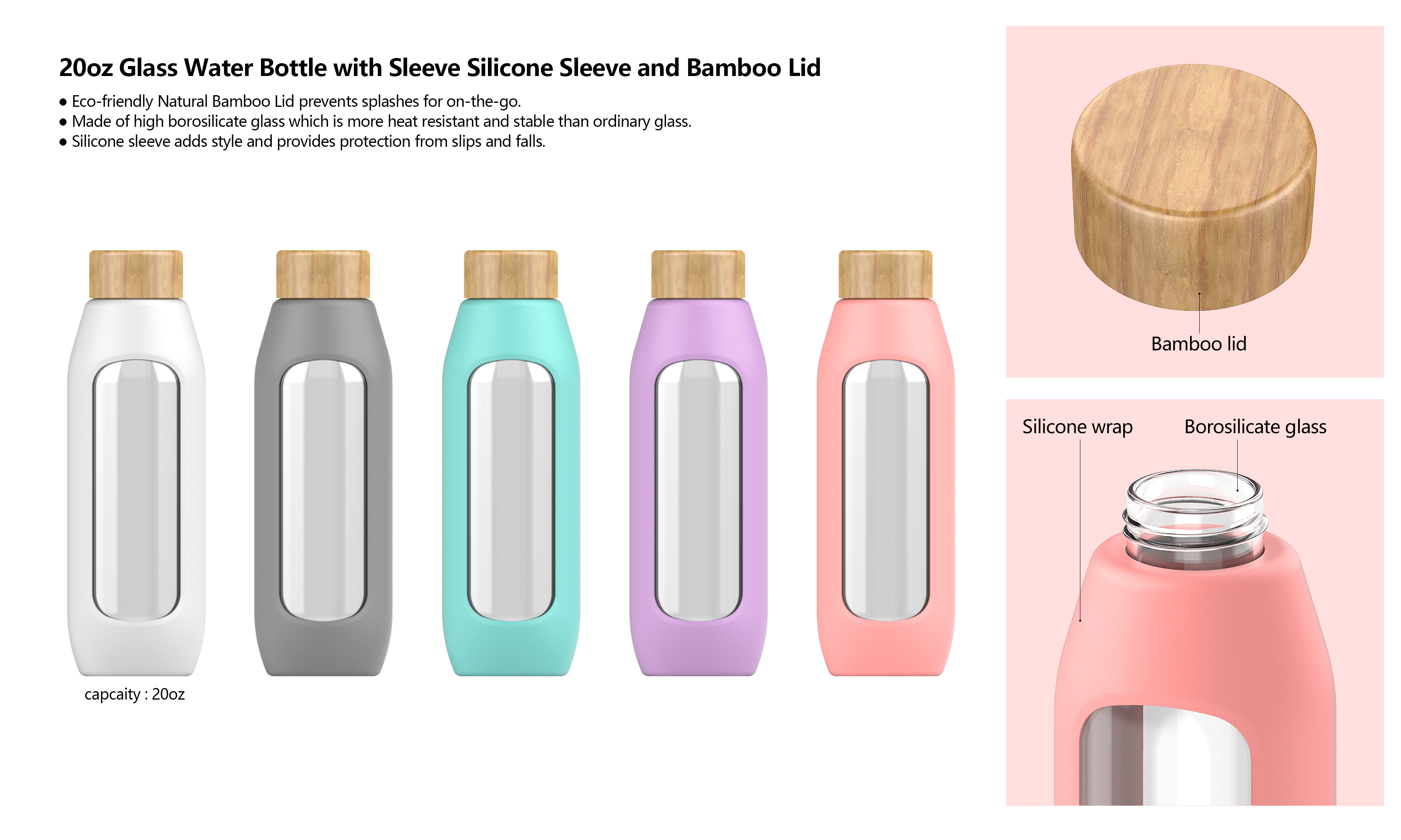 20oz Glass bottle