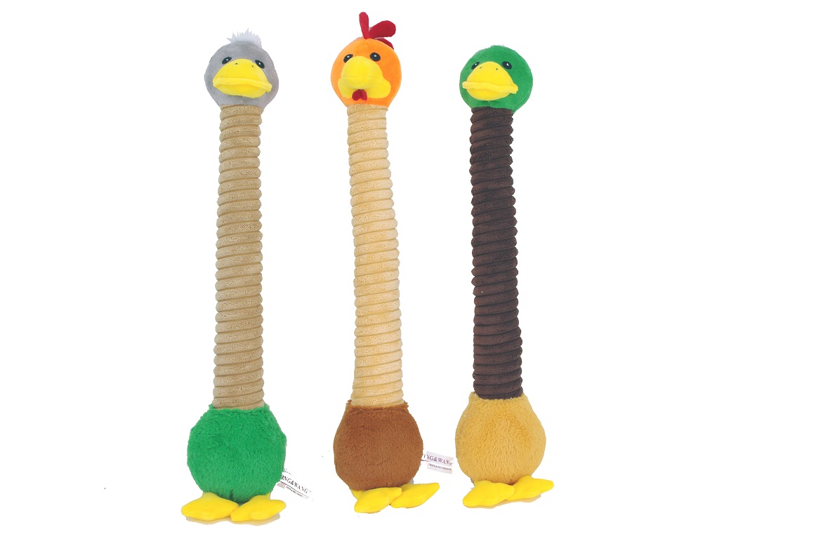 Woof Long Neck Dog Toy with Squeaker Long Body Pet Toy