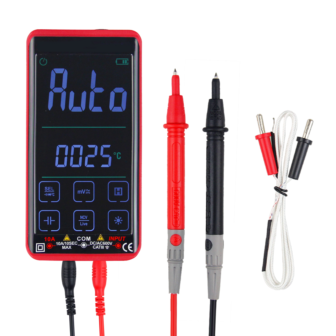 FS8233PRO Best Touch Screen Rechargeable Digital Smart Multimeter with Large LCD Full Color Screen