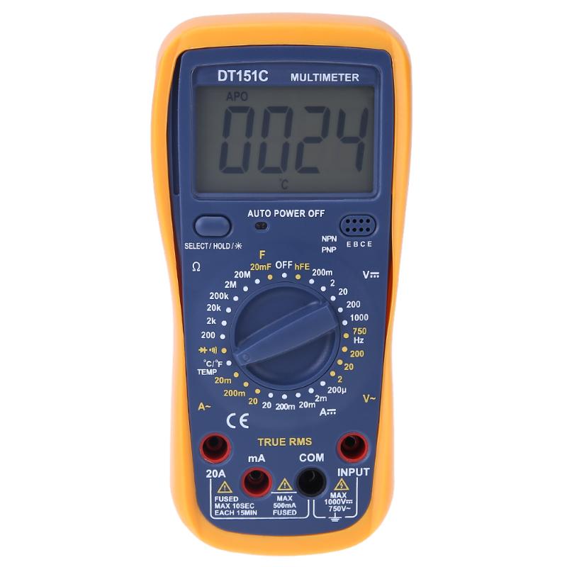 DT151C LCD Display Digital multimeter digital multitester multimetro analogico testere ac/dc lomvum