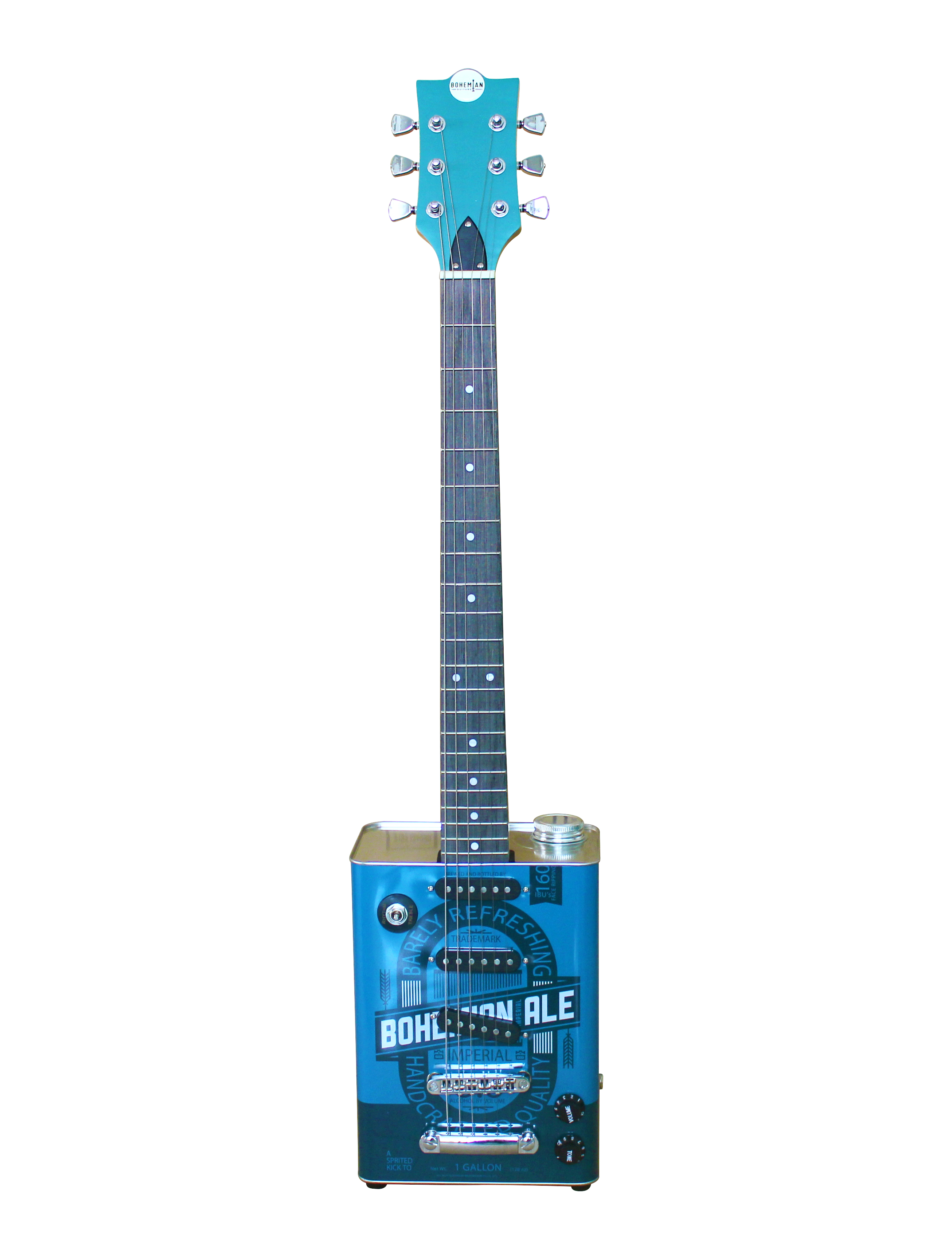 Iron barrel electric guitar