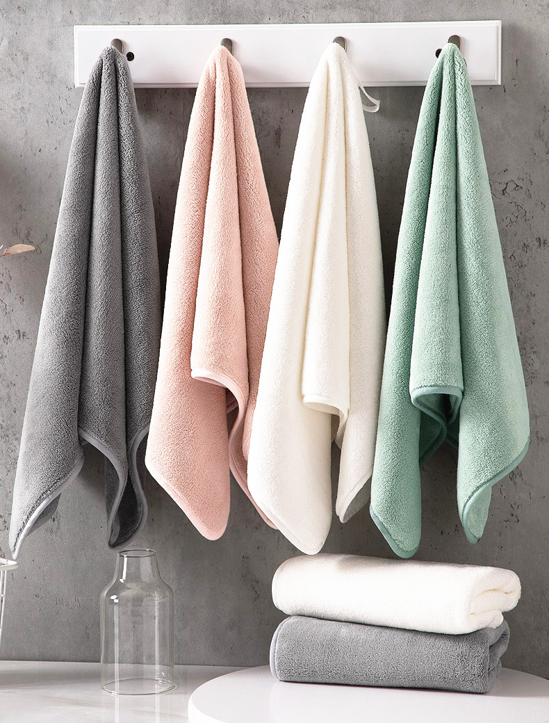 Polyester brocade coral velvet towel