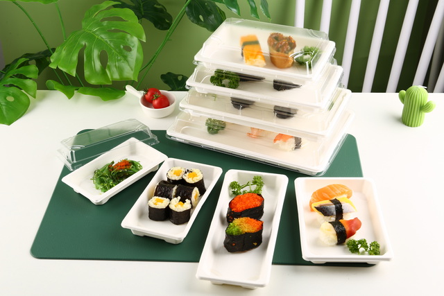 sugarcane sushi tray