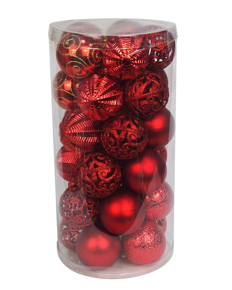 30CT Christmas Tree Ornaments 6CM Plastic Christmas Ball