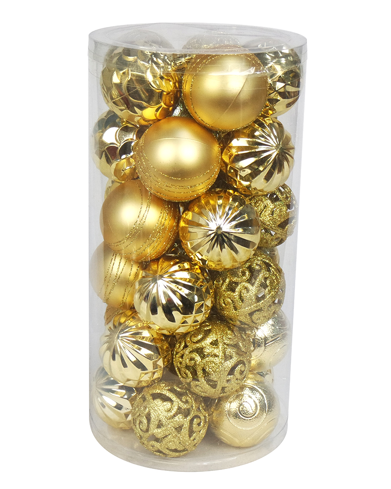 30CT Christmas Tree Ornaments 6CM Plastic Christmas Ball