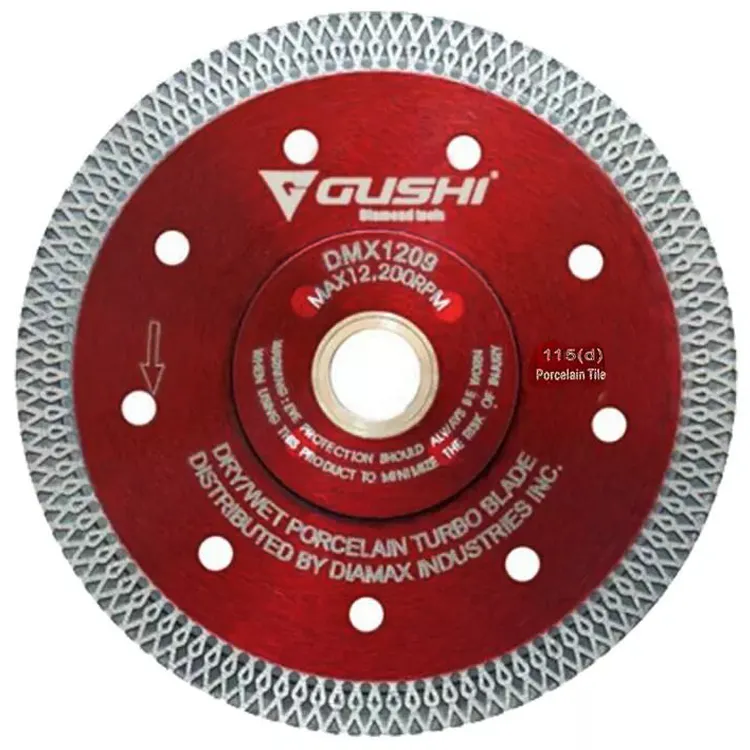 Reinforced Mesh Turbo Diamond tile cutting Blade Wet Dry Cutting Turbo Diamond Saw Blade