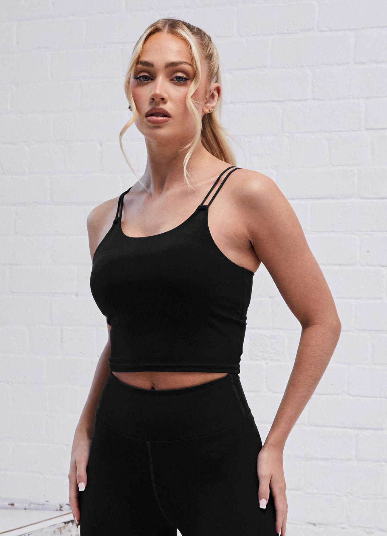 Group Anti-shock Elastic Fitness Women Cross Back Straps Crop Tank Top Gym Apparel Workout Sport Bra