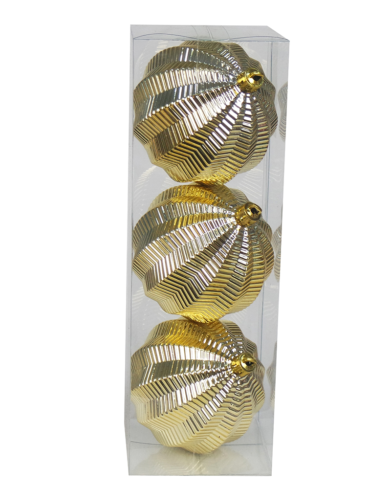 3CT Christmas Tree Ornaments 8CM Plastic Christmas Ball