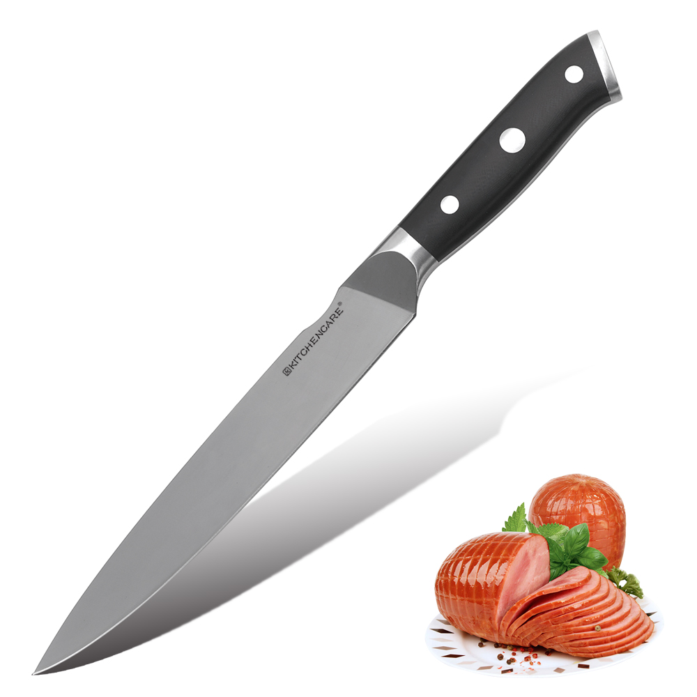 Hip-home stainless steel kitchen black cooking knife G10 professional kitchen slicing knives