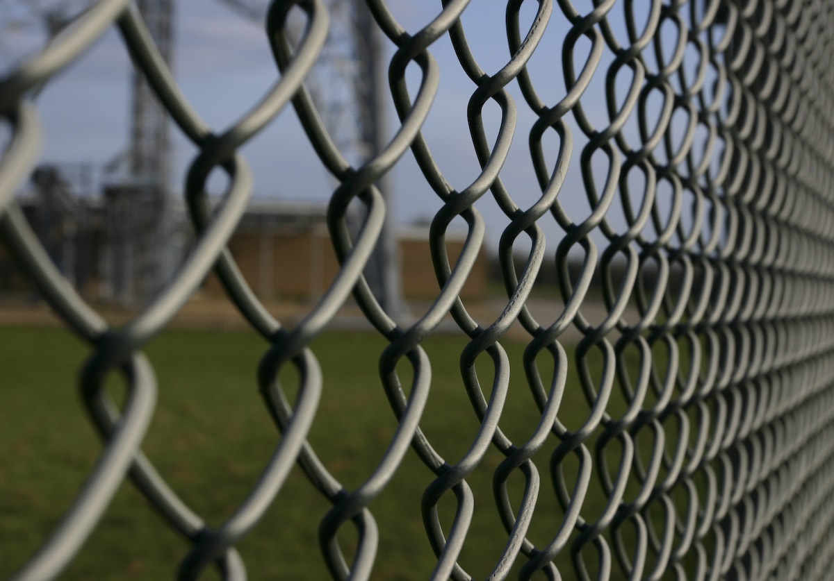 Chain link fence