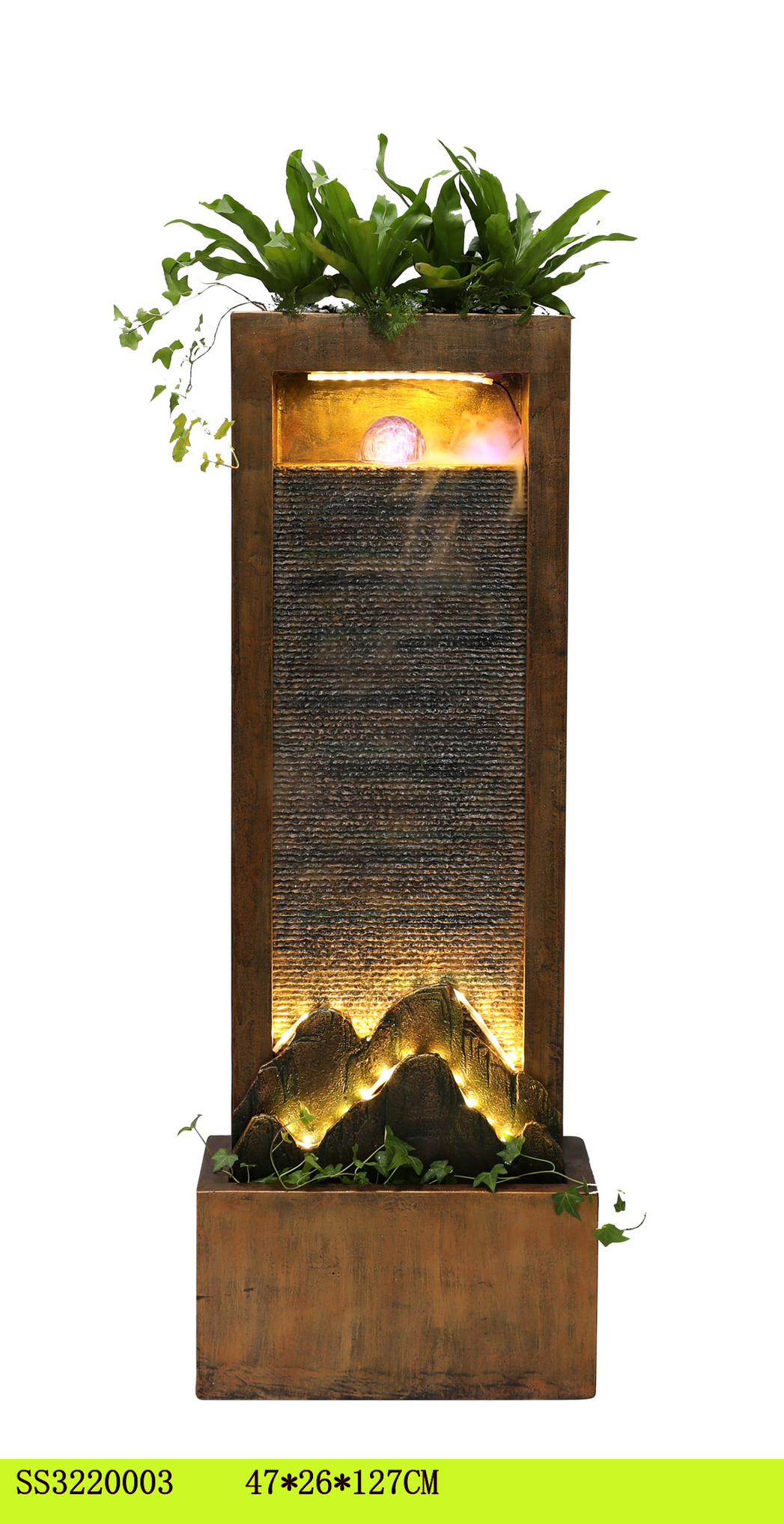 Polyresin outdoor tiers waterfall fountain