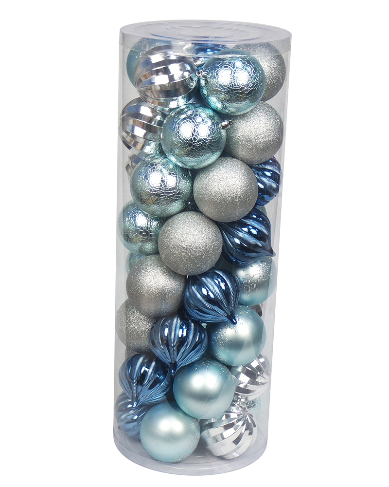 40CT Christmas Tree Ornaments 8CM Plastic Christmas Ball